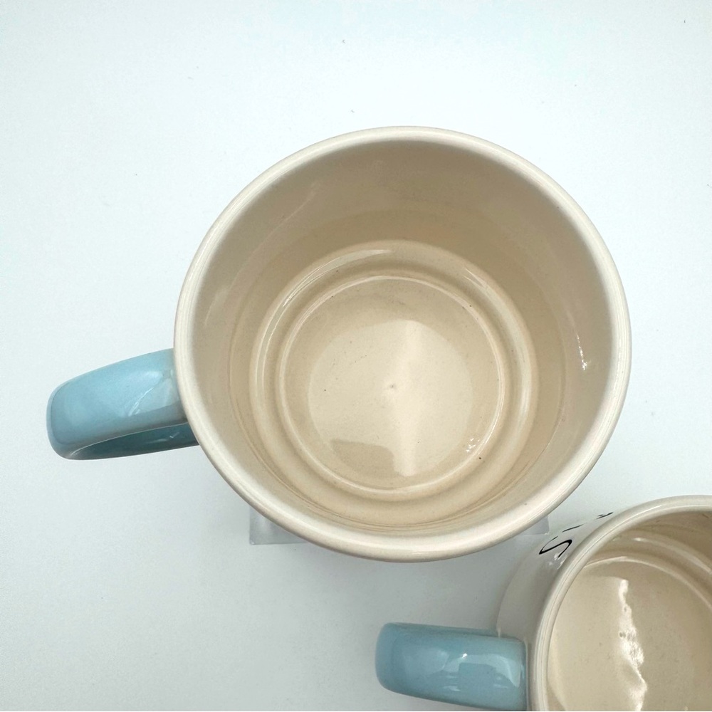 Rae Dunn Wizard of Oz Mugs Set of 2 | Heart Kansas | Dorothy & Tin Man | HTF - Picture 6 of 12